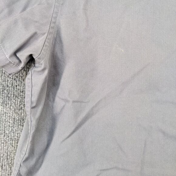 Port Authority Women's Button Front Shirt Gray XL Wood-Mizer Short Sleeve - Picture 9 of 15